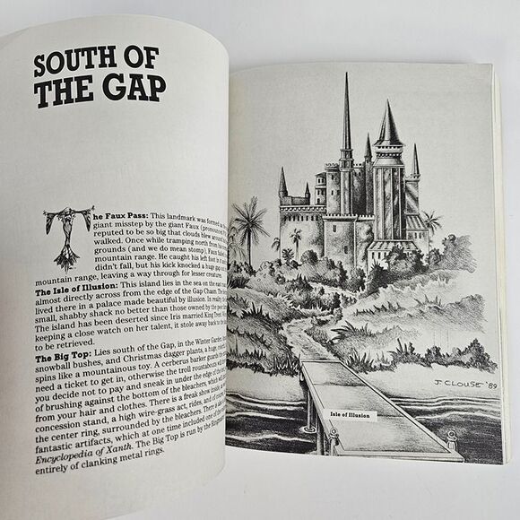 Book Piers Anthony & Jody Nye VISUAL GUIDE TO XANTH Xanthian Wonders Vintage '89 - Picture 8 of 10